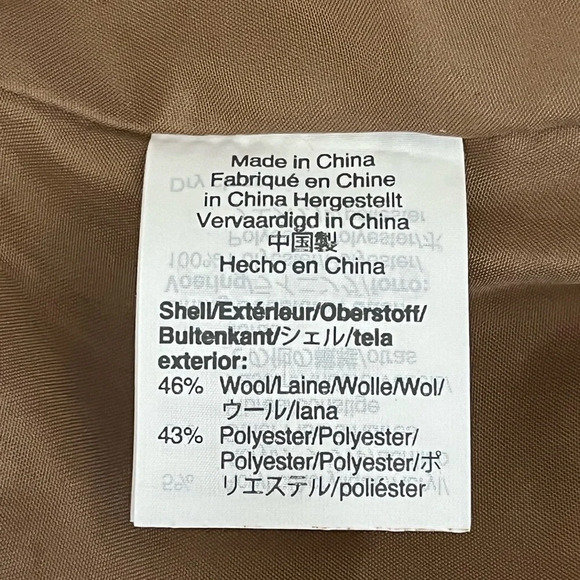 j crew mercantile Tan Wool Pencil Skirt Womens 2 Norm Preppy Capsule Academia - Picture 6 of 10